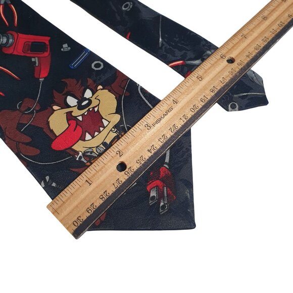 Looney Tunes Neck Tie Taz Cartoon Character Power Tools Fun Design Novelty Gift - Picture 3 of 5